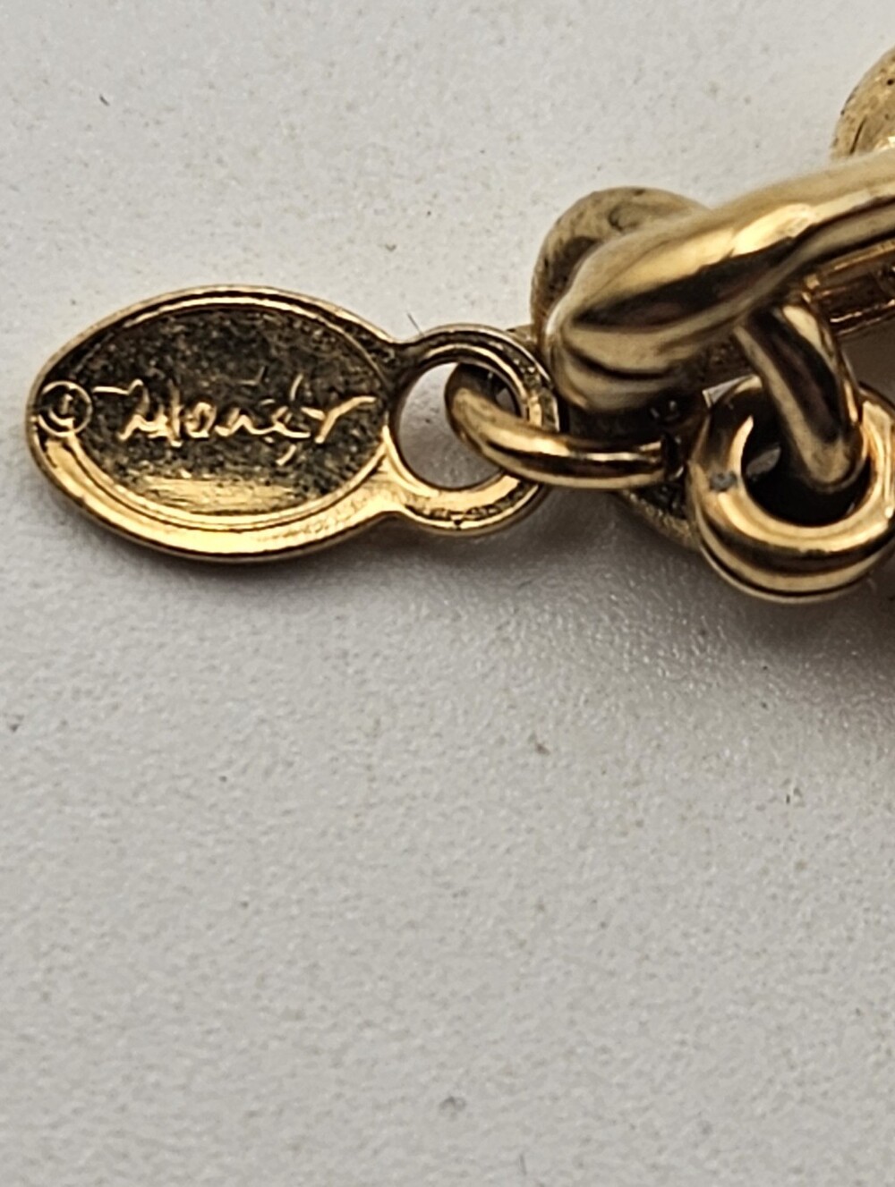 Monet Chain Bracelet Gold Tone Size 6.5 Jewelry Vintage - Picture 5 of 8